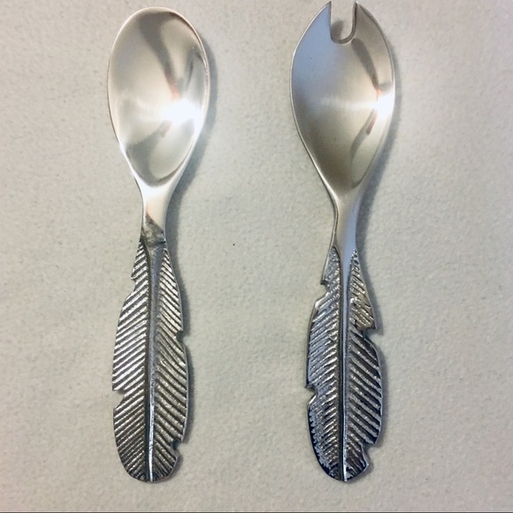 Lunares Silver Salad/ Serving Set NEW IN THE BOX - Picture 3 of 7